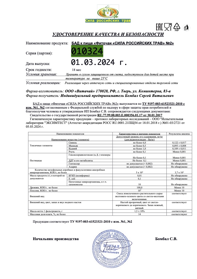 Паспорт №032024